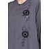 Designer Nida abaya with handwork- Grey